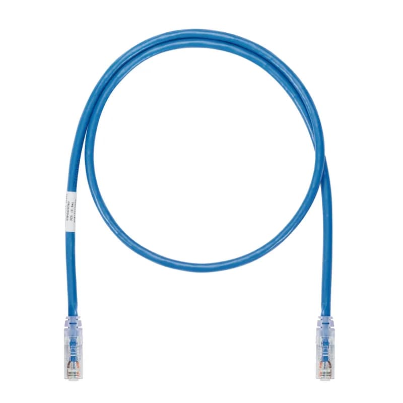 Category 6A (SD), 10 Gb/s UTP patch cord with TX6A 10Gig Modular Plugs on each end. Blue, 3 ft.