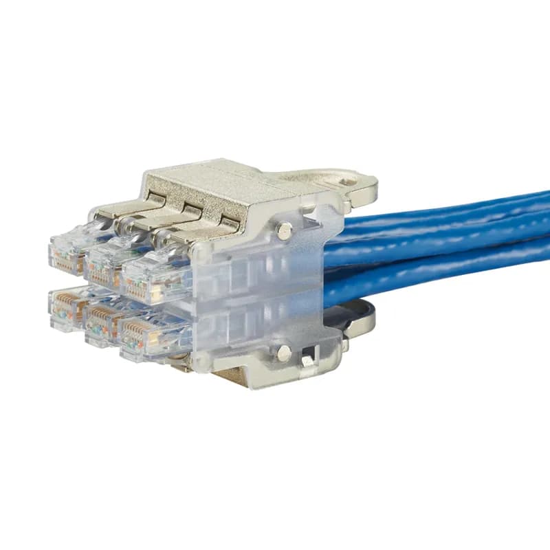 Panduit QPPNR6S - Loose Plug Pack used to align and quickly install and remove 6 patch cords into a switch, Silver