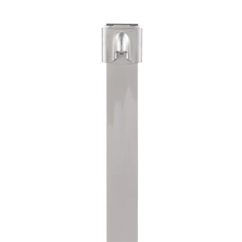Pan-Steel Self-locking Cable Ties speed up installation with a unique self-locking head design that locks into any part of the tie. Plus, the smooth edges of 316 stainless steel promote worker safety in indoor, outdoor and underground environments. Extra-heavy cross section, Max bundle diameter: 10in, 35.9in, Tensile strength: 3115, 50pc.