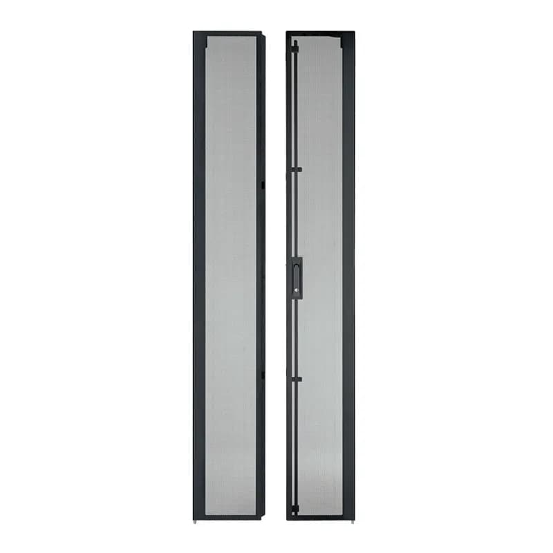 Split doors for 42 RU 600mm wide cabinet. Color: Black