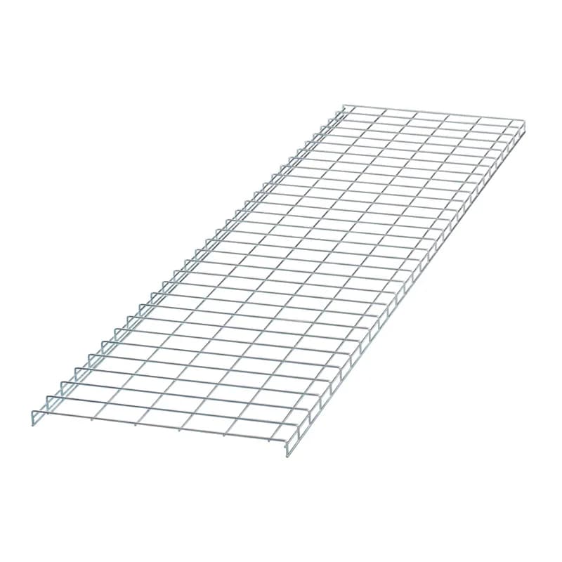 The Wyr-Grid Pathway Section protects cables between the Main Distribution Area and the Equipment Distribution Area. Unlike other pathways, it installs quickly and can be modified easily, optional sidewalls snap on without extra hardware or tools. Splice connector: WGSPL2430BL, Intersection splice: WGINTSPLBL, Steel, 118.4in x 30.5in x 2.1in (3007mm, 775mm, 53mm), Electro Zinc plated.