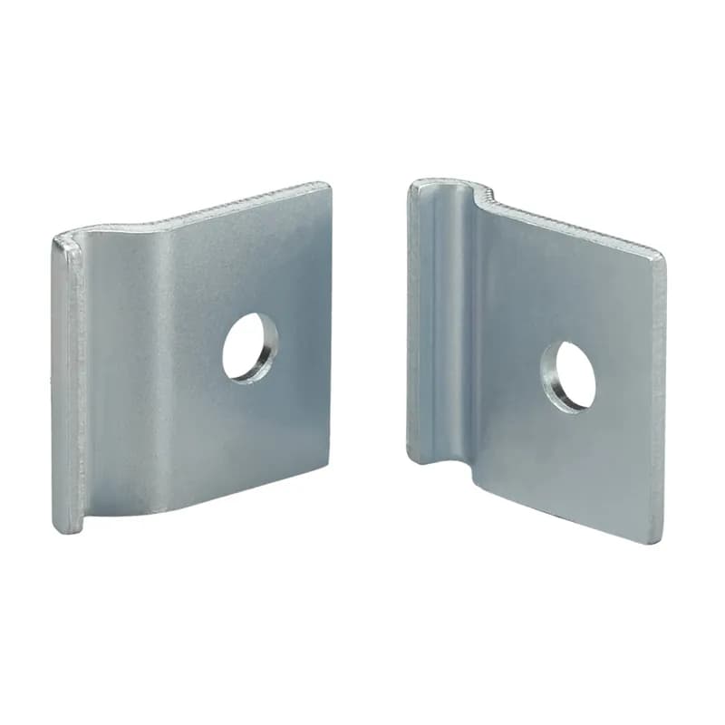 The electro zinc-plated vertical wall mount bracket in silver is .33" (8.4 mm) high, 1.5" (38.1 mm) long, and 1.69" (42.9 mm). It comes in standard packages of one.