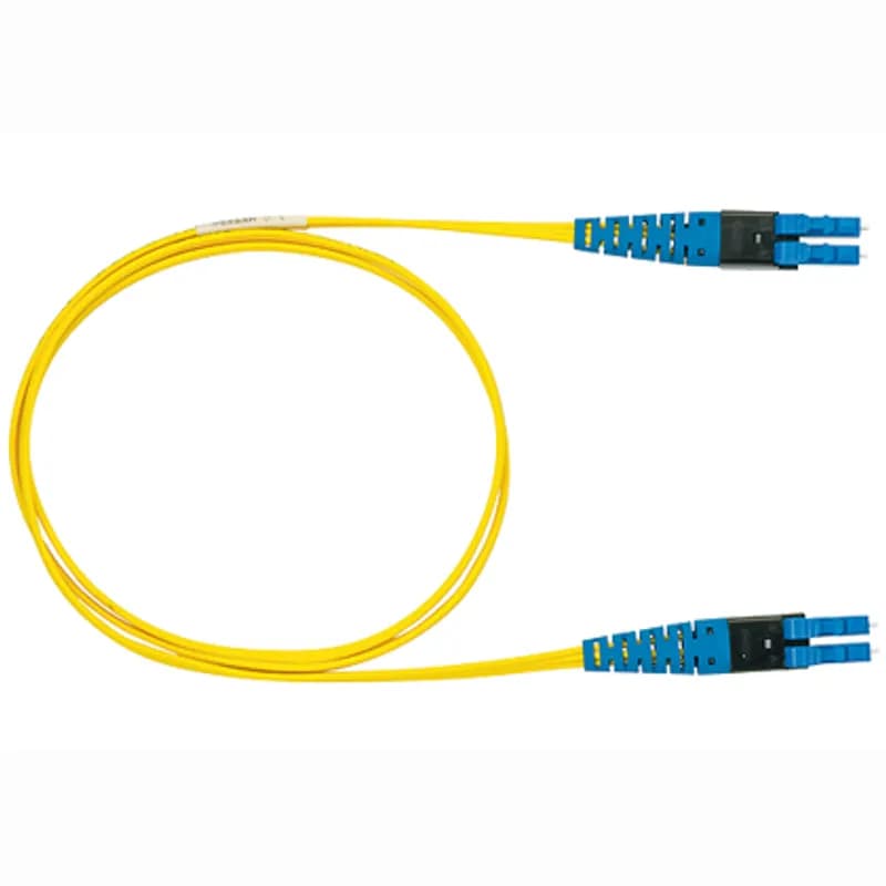 Singlemode LSZH LC LC patch cord, 05 m, Yellow