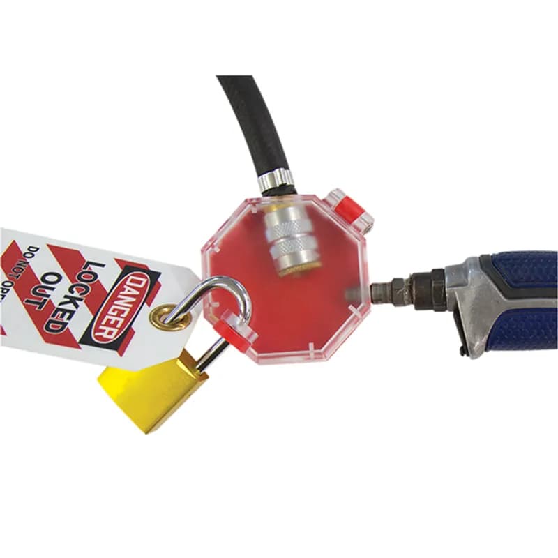Lockout Tagout, Versatile Pneumatic, Red