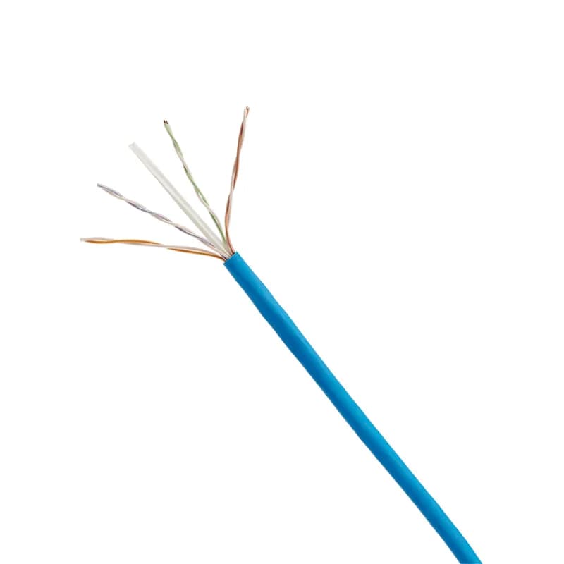 Panduit PUR6C2804BU-U - Copper Cable, Category 6, 4-pair, 28 AWG, U/UTP, CMR, Blue, 1000 feet / 305 meters, Blue.