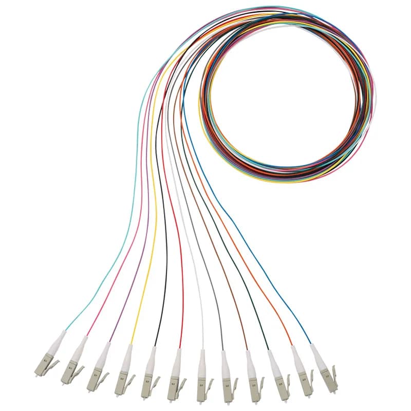 Panduit NKFP91BN1NKM002 - NetKey 1-fiber OS2 LC to pigtail with 900 m buffered cable, 2 meter (12-color pigtail set).