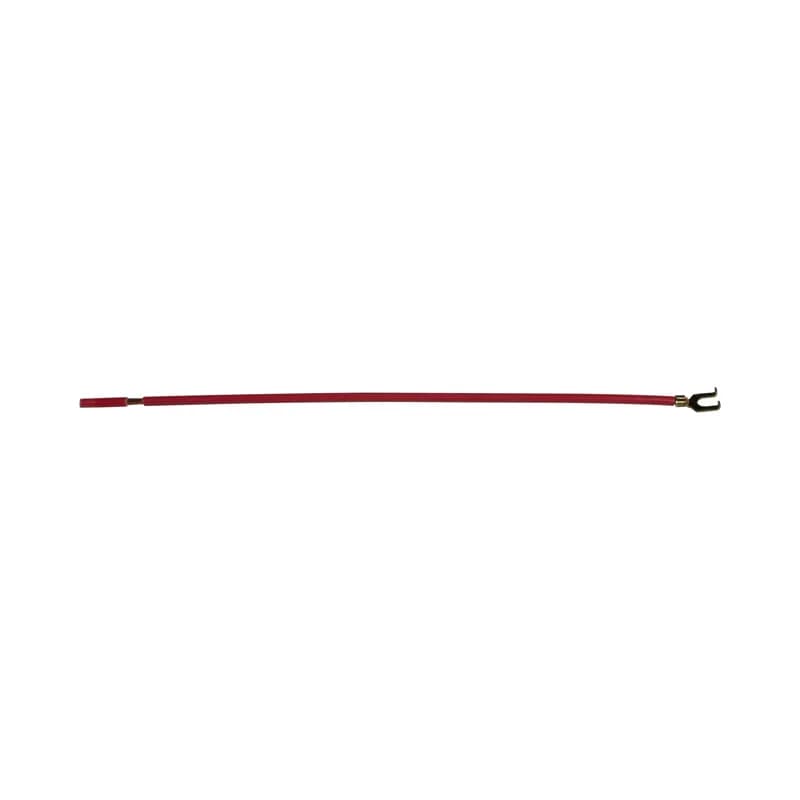 # 12 AWG Stranded 8", Flanged Spade Terminal for use with #10-32 screw , Stripped 5/8"