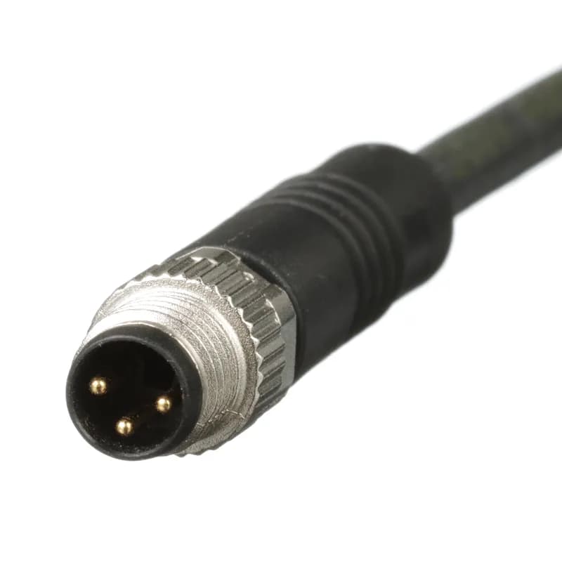 Panduit ICA3E13P2BL3M - The IndustrialNet M8 A-Code Overmolded Cordset is male to female preterminated with straight connectors. It is wired according to the IEC 61076-2-101 standards. The cordset is constructed of 22 awg unshielded industrial grade PUR cable. The cordset has 3 pins, is 3 meters, and is Black.