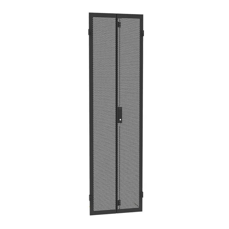 NET-VERSE DOOR SPLIT HINGE, 42RU X 800MM WIDE, BLACK