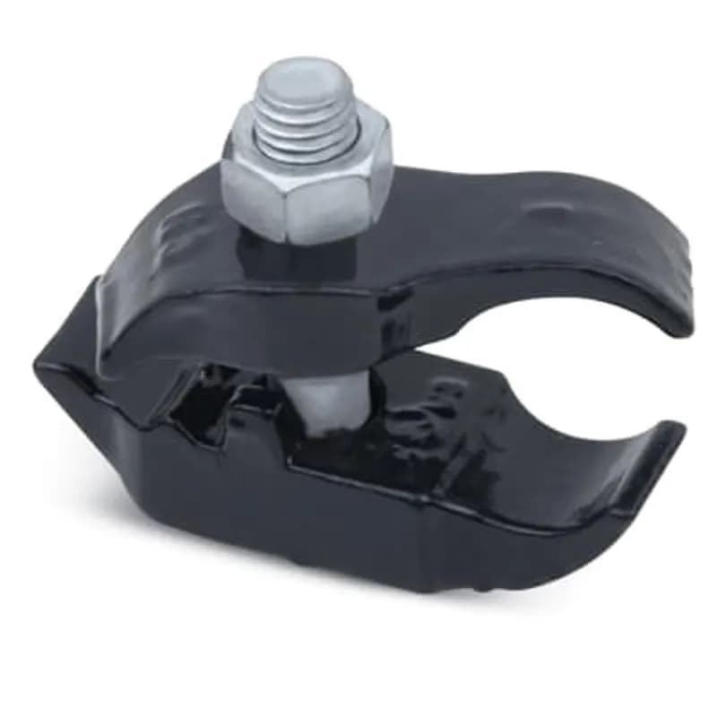 PVC Coated Parallel Beam Clamp, Pipe Size 1 Inch, Malleable Iron, White