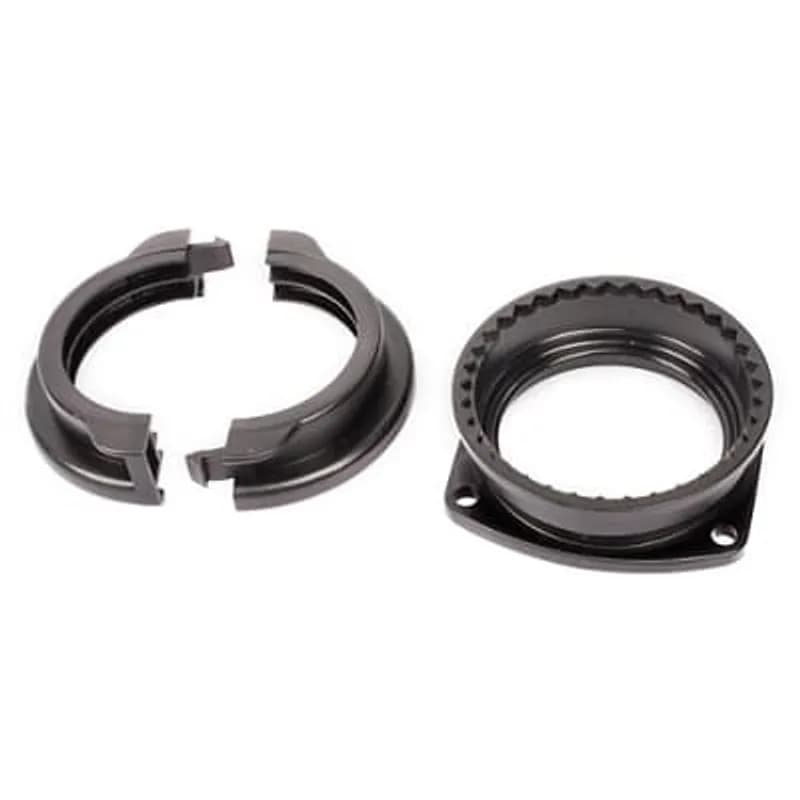 ABB - Installation Products ADC80/FL/A/BL - Adaptalok, Straight Panel Mounting Swivel Flange, Nominal Conduit Size 80mm, Polyamide (Nylon) 66, Black