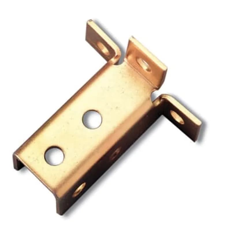 Connector Three-Side Angle, Length 4-1/2 Inches, Width 4-1/2 Inches, Steel with 9/16 Inch Holes on 1-1/2 Inch Centers