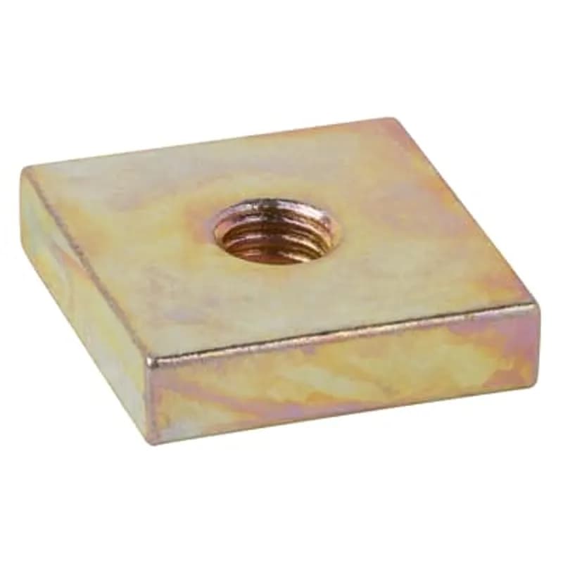 Channel Square Nut, Size 1/4-20 Inch, Thickness 3/16 Inch, Steel