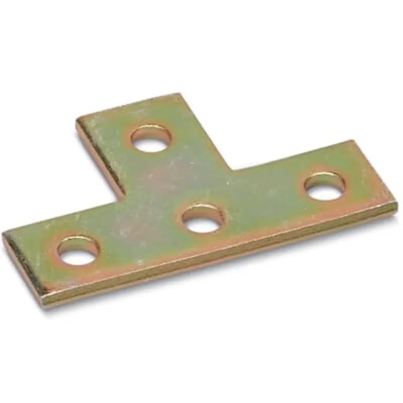Connector Plate with 4 Holes, Length 4-1/2 Inches, Width 3 Inches, Steel with 9/16 Inch Holes on 1-1/2 Inch Centers