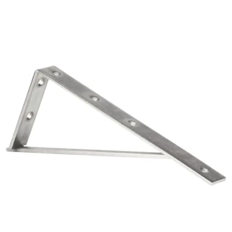 Bracket, 90 Degree, Height 6 Inches, Length 12-1/2 Inches, Width 1-5/8 Inch, Hole Diameter 9/16 Inch, Design Uniform Load 650 Pounds (A1200 Series) 500 Pounds (A1400 Series), Hot-Dip Galvanized