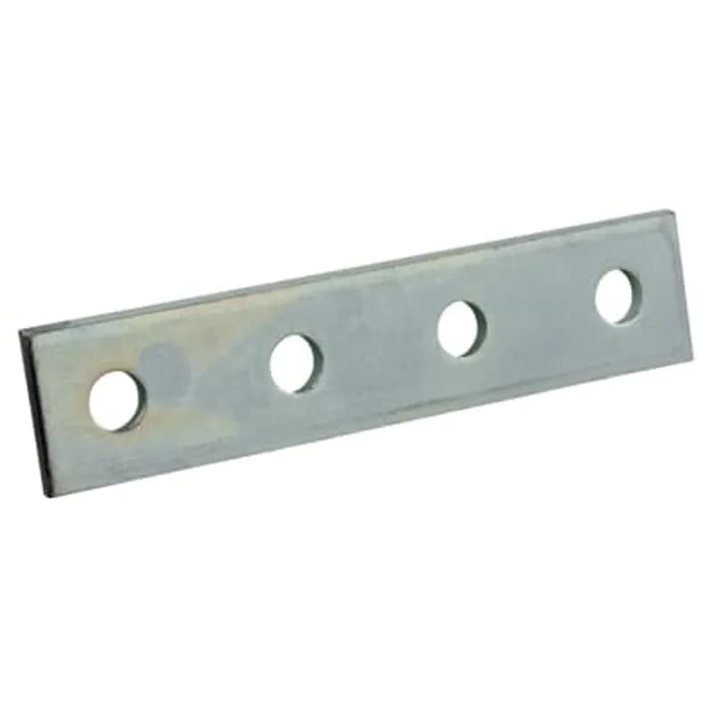 Plate, Five Hole Splice, Length 9-1/8 Inch, Width 1-5/8 Inch, Hole Diameter 9/16 Inch, Steel