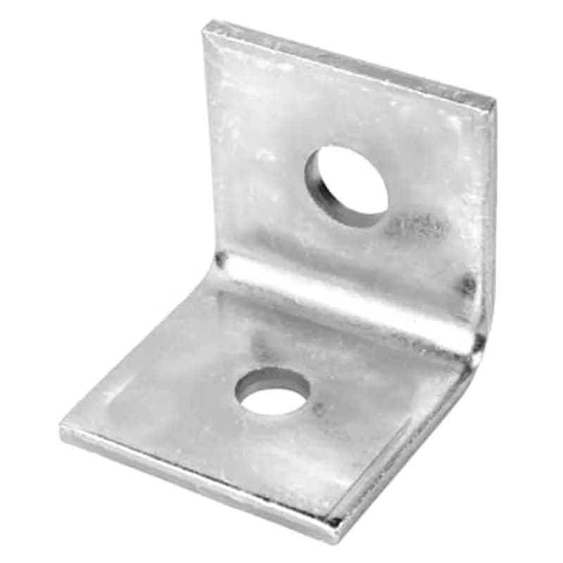 ABB - Installation Products 540 3/8EG - Clip, Side Hanger, Height 2 Inches, Base Length 1-7/8 Inches, Width 7/8 Inch, Bolt Hole 7/16 Inch, Electro-Galvanized Steel, For use with 3/8 Inch Rod