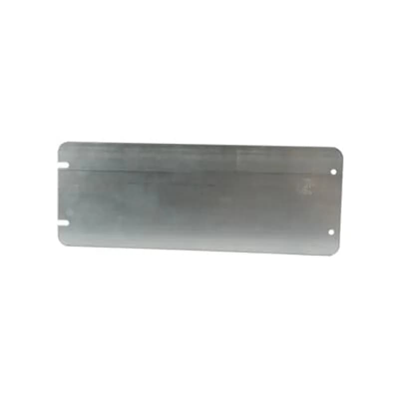 Five Gang Box Cover, 8.5 Cubic Inches, 12-7/16 Inches Long x 4-11/16 Inches Wide, Galvanized Steel, Flat and Blank