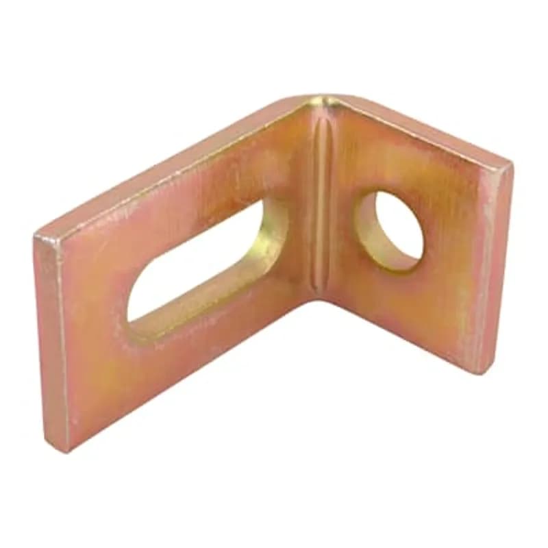 Fitting, 90 Degree, Height 2-5/8 Inches, Base Length 1-5/8 Inches, Width 1-5/8 Inch, Hole Diameter 9/16 Inch, Oval Length 1-1/2 Inch, Steel