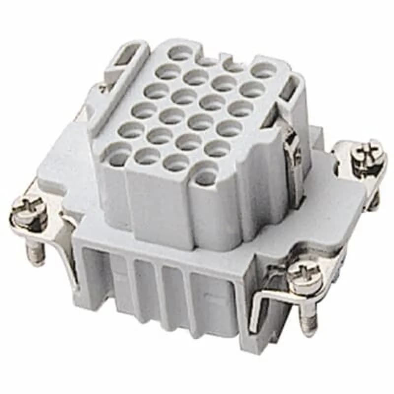 ABB - Installation Products FC124DD - Female crimp terminal insert. For use with series DD, 24 contacts with ground.