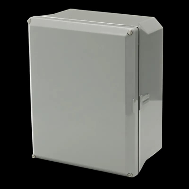 Circuit Safe Polycarbonate NEMA Enclosure Assembly with screw-on opaque cover, 10 Inches x 8 Inches x 4 Inches