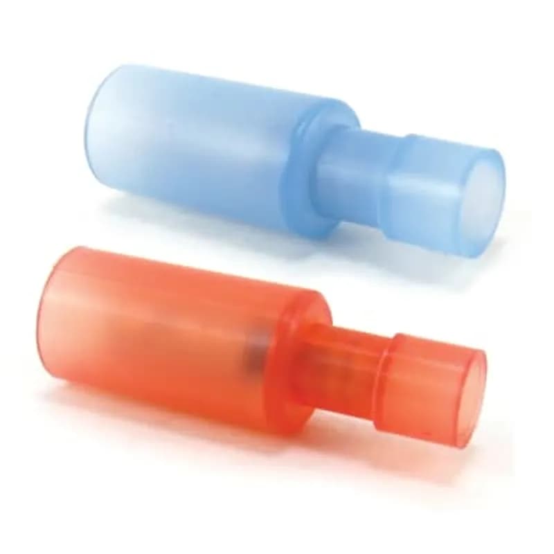 ABB - Installation Products TNF18-4MB-XV - Fully Insulated Nylon Male Bullet Disconnects for Wire Range 22-16 , Red