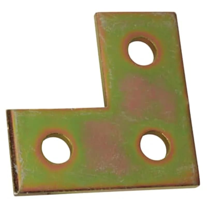 ABB - Installation Products ZAB219EG-10 - Three hole Steel Corner Plate with SilverGalv finish
