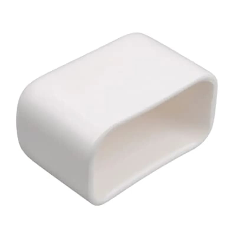 End Cap, PVC, Color Red, For use with B-1400 series channel.