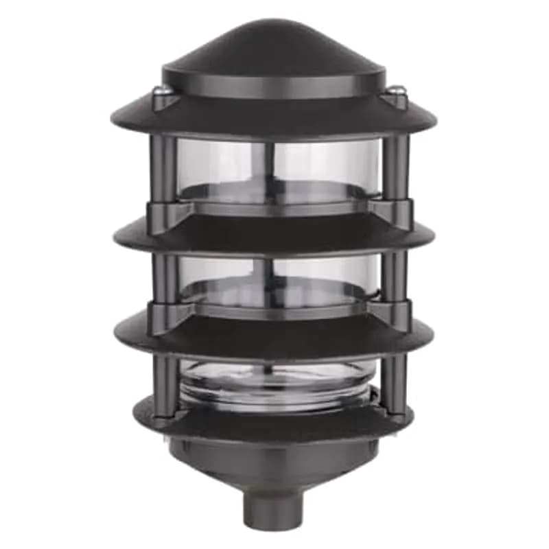 ABB - Installation Products B440BRE-R - Four Tier Pagoda Garden Light, Height 8.76 Inches, Width 5.93 Inches, Bronze, Die Cast Zinc, 100 Watt Maximum, with 12 Inch Extended Leads, Gasket and Ground Screws Globe