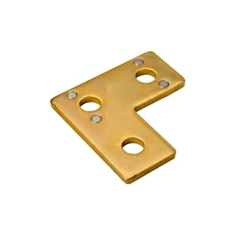 Plate, Corner, Height 3-1/2 Inches, Length 3-1/2 Inches, Width 1-5/8 Inches, Hole Diameter 1-5/8 Inches, Steel with Magnets