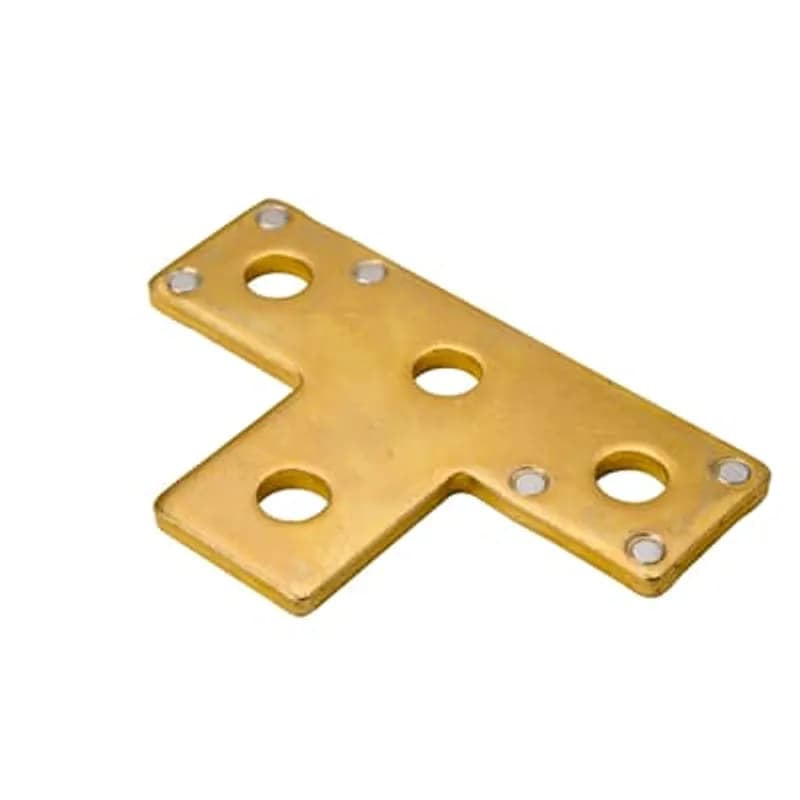 ABB - Installation Products ZAB220M - Plate, Tee, Height 3-1/2 Inches, Length 5-3/8 Inches, Width 1-5/8 Inches, Hole Diameter 9/16 Inches, Steel with Magnets