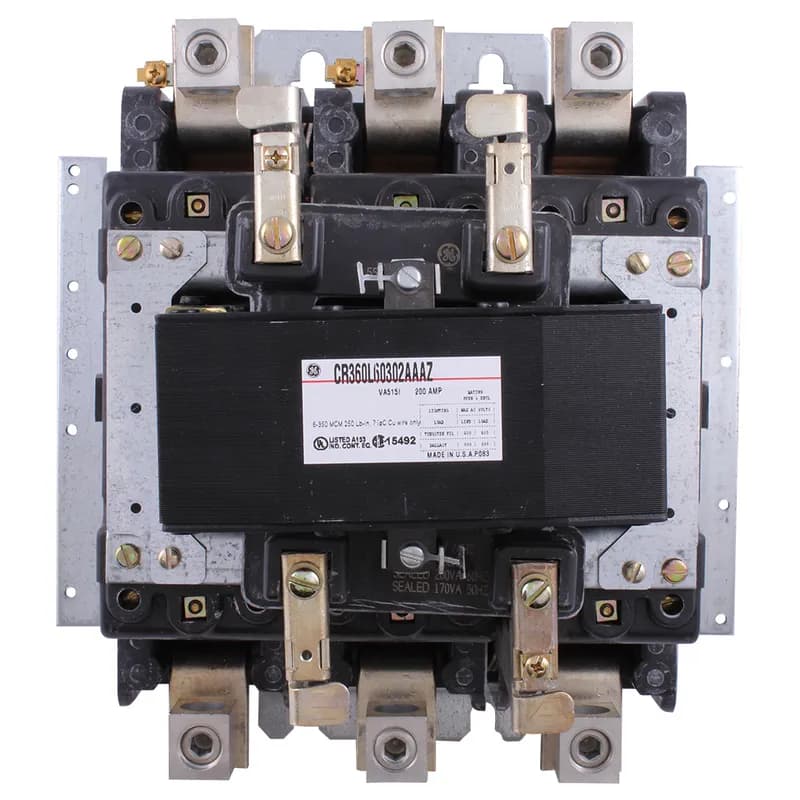 Lighting Contactors, Electrically Held, Number of Poles: 3, Contact Configuration: 3 Normally Open, Contact Current Ratings: 200 Amp, Contact Voltage Ratings: 600 VAC, Coil Rating: 120 VAC, Enclosure Type: Open Type, Dimensions: 12 Height x 9 Depth x 11.50 Width Inch
