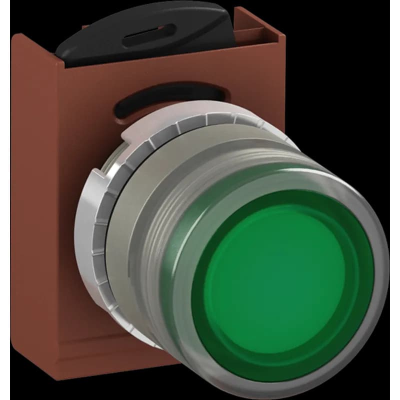 P/BUTT ILL FLUSH GREEN GLASS LENS