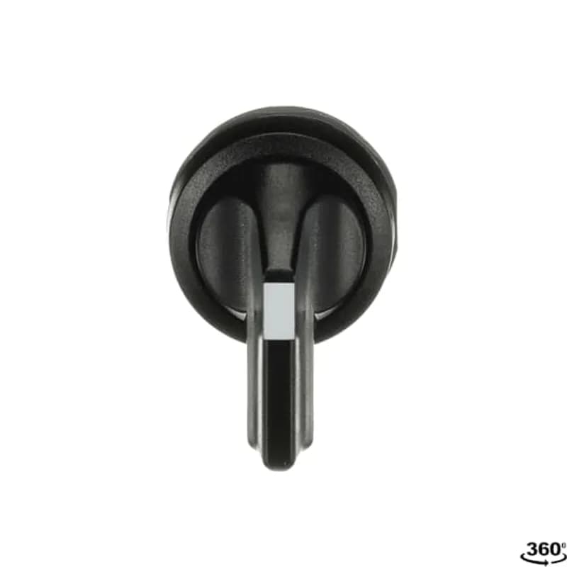 ABB - Electrification M2SS4-10B - Modular Selector Switch - 2-Pos Maintained - Long handle - Black - Non-illuminated - Black plastic - No contact block