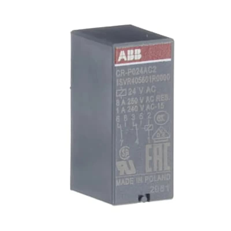 ABB - Electrification 1SVR405601R0000 - CR-P024AC2 PLUGGABLE INTERFACE REL.