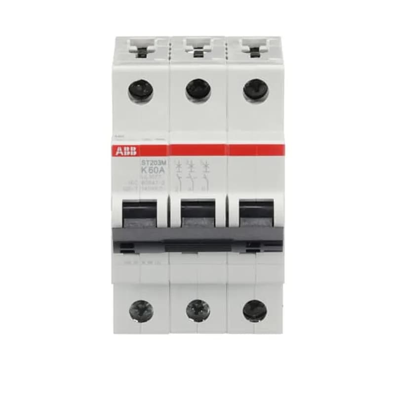 ABB - Electrification ST203M-K60 - ST203M-K60 Miniature Circuit Breaker ST203M-K60 Miniature Circuit Breaker K-Char., 5kA, 60A, 3P