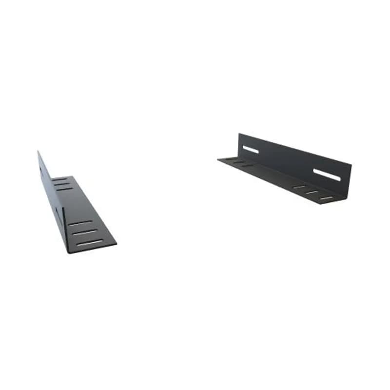 Equipment support angles (pair) - 10" - Steel/Black