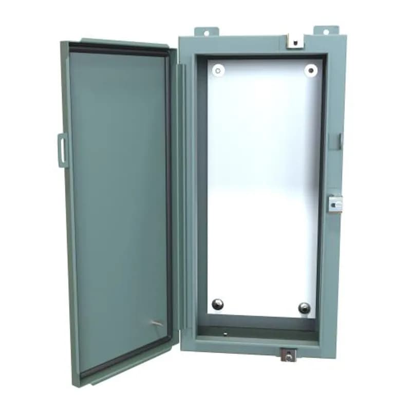 N4 Wallmount Encl w/panel - 24 x 12 x 6 - Steel/Gray