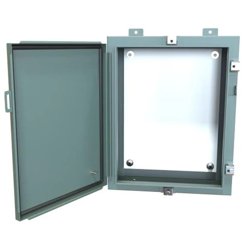 N4 Wallmount Encl w/panel - 20 x 16 x 6 - Steel/Gray