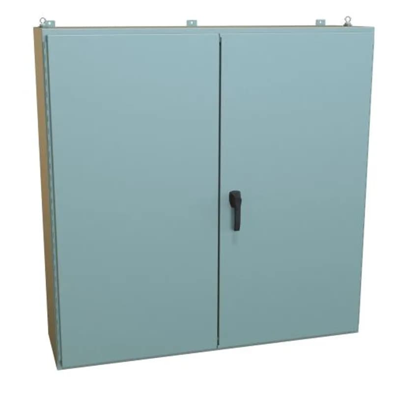 Hammond Manufacturing 1422D16 - N12 Dbl Door Wallmount Encl w/panel - 60 x 60 x 16 - Steel/Gray