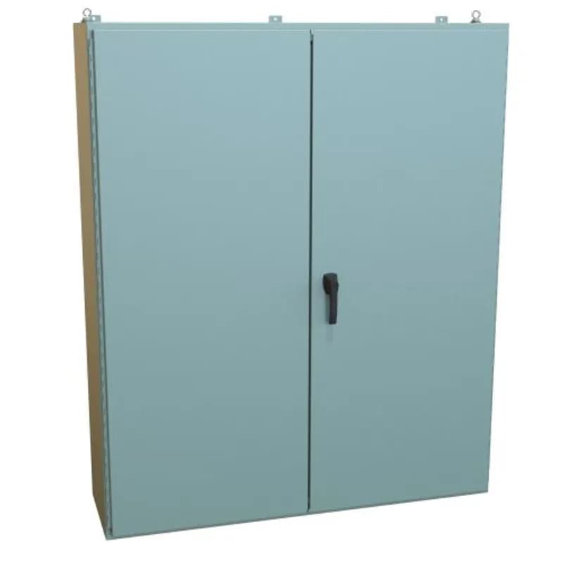 N12 Dbl Door Wallmount Encl w/panel - 72 x 60 x 16 - Steel/Gray