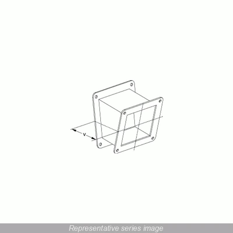 Hammond Manufacturing 1487B2P - N12 Wireway, 22 Elbow - Fits 2.5 x 2.5 - Steel/Gray