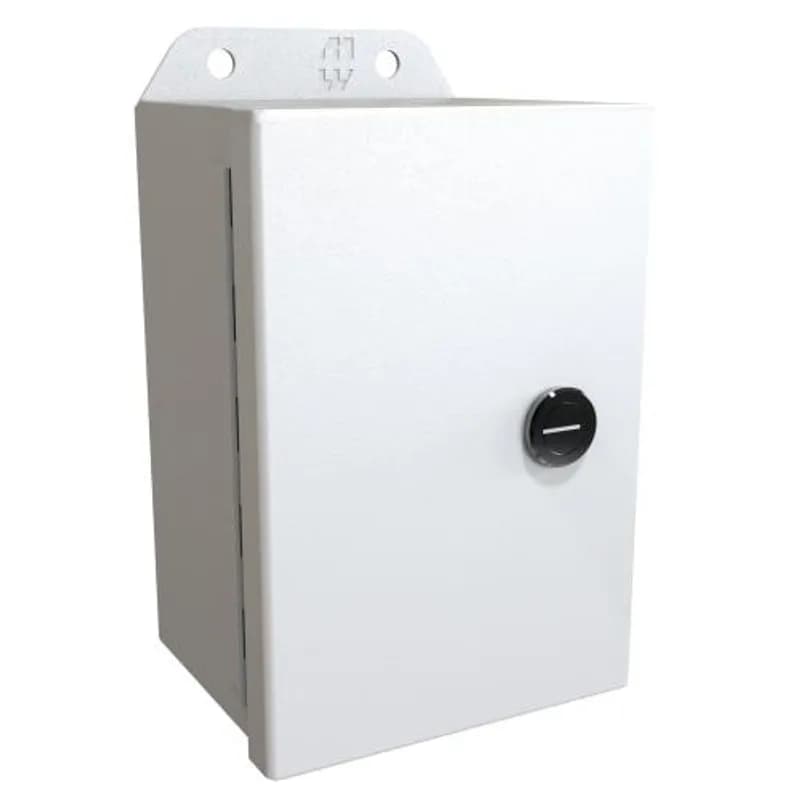 N4,12 Eclipse Junior encl w/ panel - 6 x 4 x 3 - Steel/Lt Gray