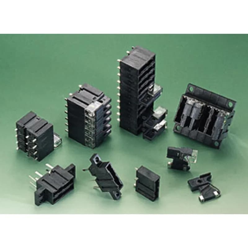 PANEL MOUNT ALARM FUSE FUSEHOLDER. Ideal for telecommunications and control panel circuits, the 482 Series fuseholder series is designed for use with Littelfuse 481 Alarm Indicating Fuses. Each holder is designed to accept other manufacturer’s replacement fuses as well. The fuseholder is available in three versions: PCB Mount - 15A: Can be soldered directly to a printed circuit board. Rated up to 15 amperes. Available in single pole or gangable up to 20 poles. Fuseholder is keyed to prevent insertion of 20 ampere fuse. Can be soldered directly to a printed circuit board. Rated up to 15 amperes. Available in single pole or gangable up to 20 poles. Fuseholder is keyed to prevent insertion of 20 ampere fuse. Panel Mount - 20A: Available in a single pole version rated up to 20 amperes. Large leads for wire attachment. Available in a single pole version rated up to 20 amperes. Large leads for wire attachment. Panel Mount - 15A: 15 ampere gangable version of fuseholder is keyed to prevent insertion of 20 ampere fuse. 15 ampere gangable version of fuseholder is keyed to prevent insertion of 20 ampere fuse.