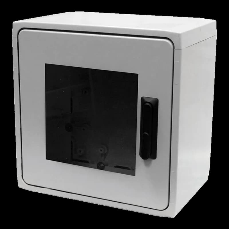 nVent PSB4030A - PolySafe Flat Cover with Bonded Window Type 4X, 39.37x29.53x12.60, Lt Gray, Fiberglass, A