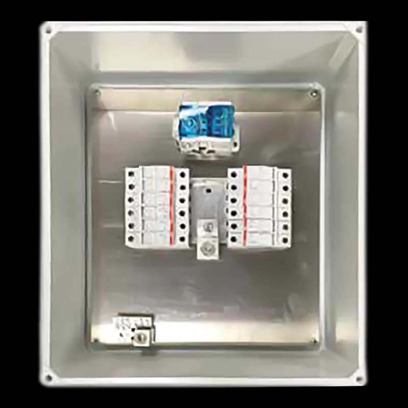 nVent RF-12 - RF Solar Combiner Box, grounded, 17.32x15.32x6.65, 12 contacts, Fiberglass
