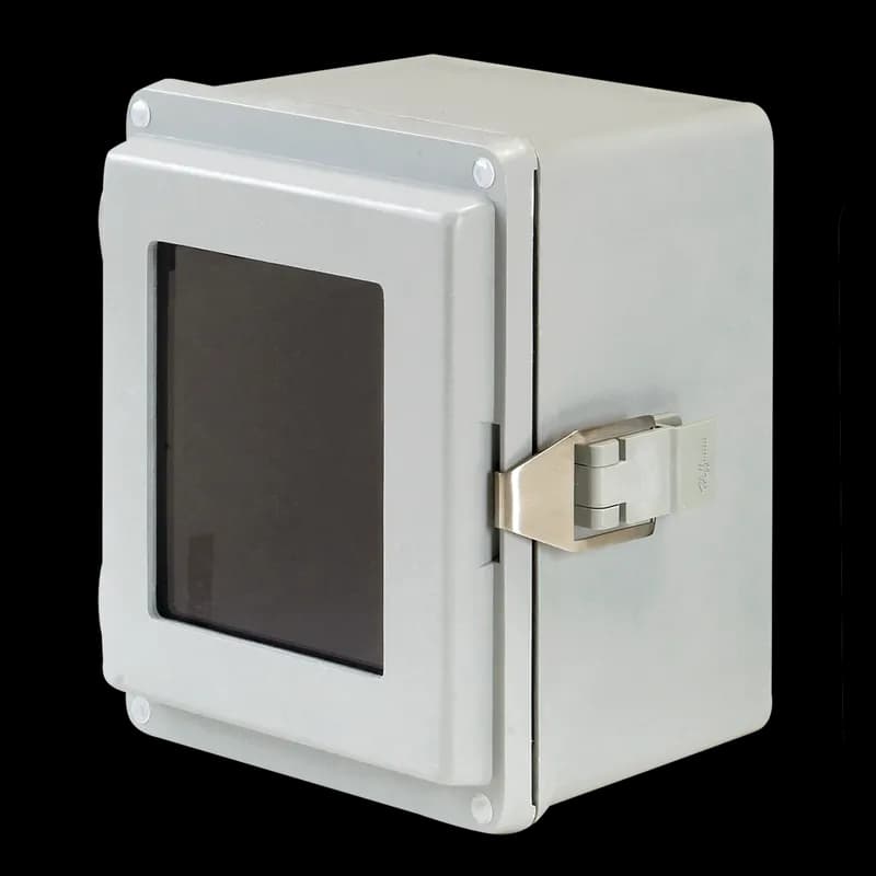 nVent A18149JFGQRPWR - Hinge Window Cover Quick-Release Latch Type 4X, 17.50x14.00x8.50, Gray, Fiberglass