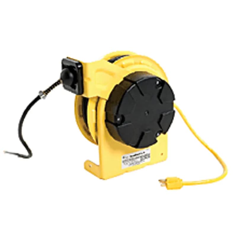 Woodhead 980-271US - Woodhead® Standard Duty Reel, 16/3 SJTOW Cord, 15.24m (50.0' ) Cord Length with 100W Maximum Incandescent Hand Lamp and Phenolic Handle