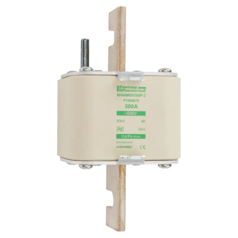 DIN NH Standard fuse-link aM Size NH4 690VAC 500A live tags Striker Body width 100.10 mm