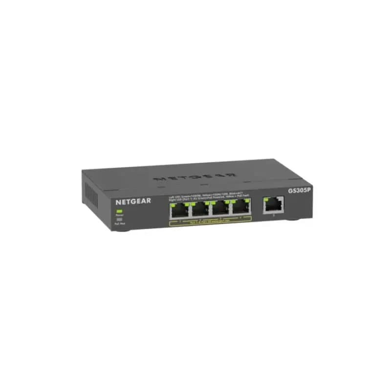 NETGEAR GS305P300NAS - 5PT GE UNMANAGED SWCH W/POE+